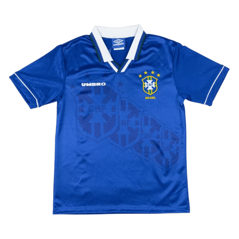 Brazil Retro Away Jersey 1994 Blue Men's