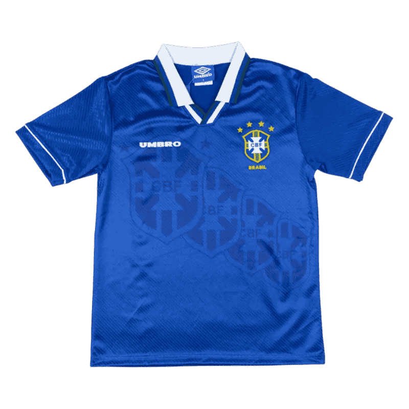 Brazil Retro Away Jersey 1994 Blue Men's