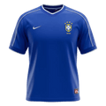 Brazil Retro Away Jersey 1998 Blue Men's