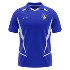 Brazil Retro Away Jersey 2002 Blue Men's