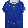 Brazil Retro Away Jersey 2004 Blue Men's
