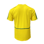 Brazil Retro Home Jersey 2002 Yellow Men's