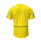 Brazil Retro Home Jersey 2002 Yellow Men's