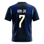 Brazil VINI JR. #7 Away World Cup 2026 Jersey Blue & Black Men's