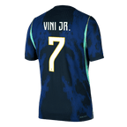 Brazil VINI JR. #7 Away World Cup 2026 Jersey Player's Version Blue & Black Men's