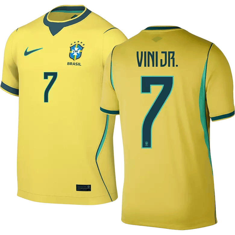 Brazil VINI JR. #7 Home World Cup 2026 Jersey Yellow Men's