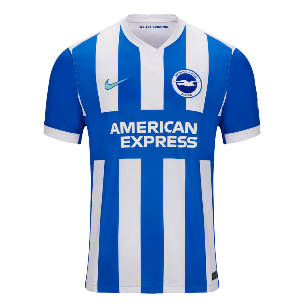 Brighton & Hove Albion Home 2025/26 Jersey Blue & White Men's