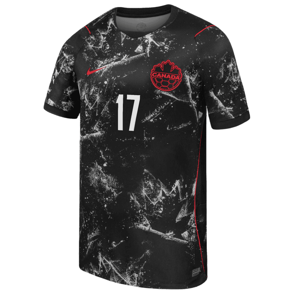 Canada BUCHANAN #17 Away World Cup 2026 Jersey Black Men's