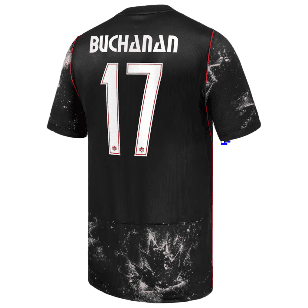 Canada BUCHANAN #17 Away World Cup 2026 Jersey Black Men's