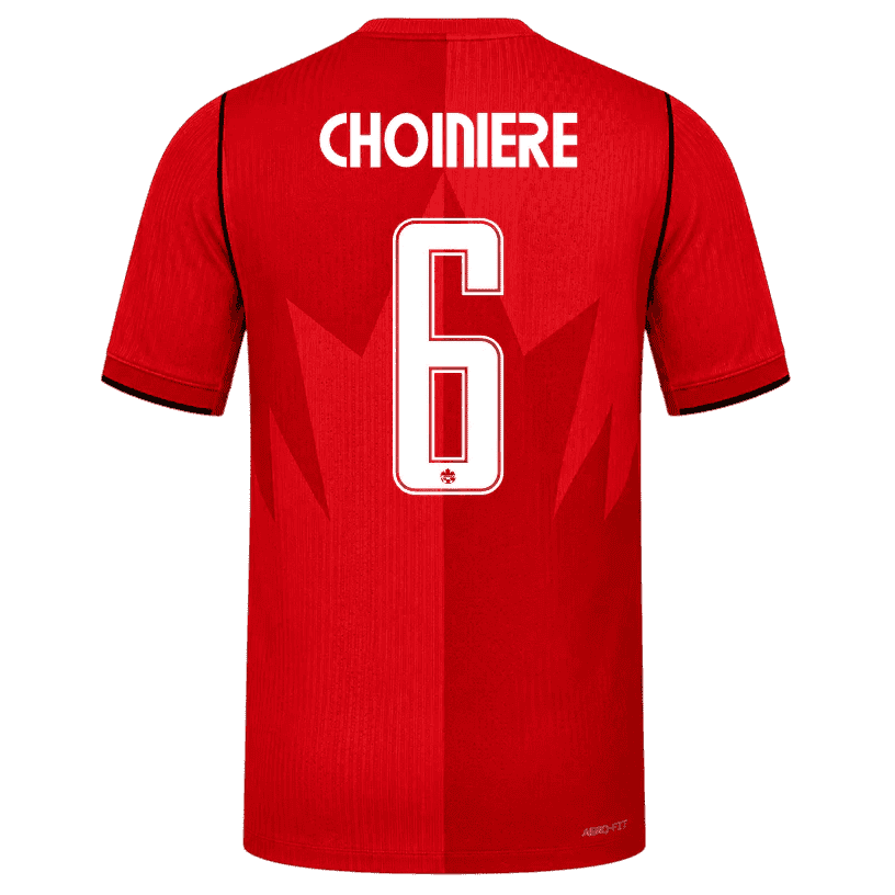 Canada CHOINIERE #6 Home World Cup 2026 Jersey Red Men's