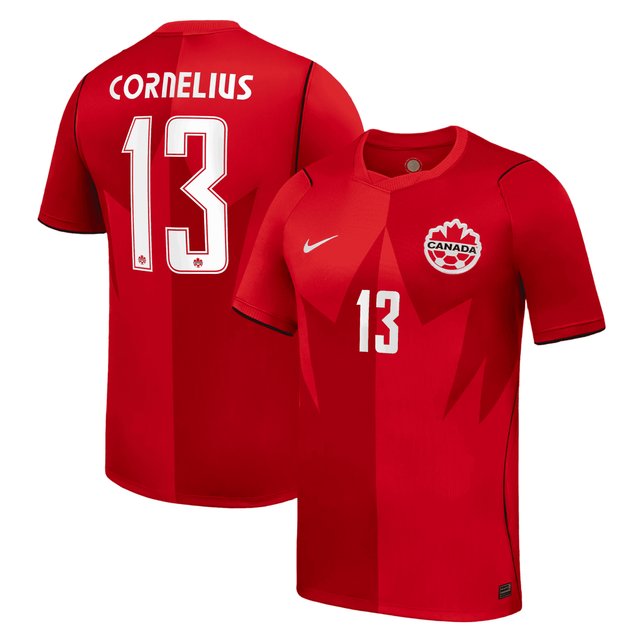 Canada CORNELIUS #13 Home World Cup 2026 Jersey Red Men's