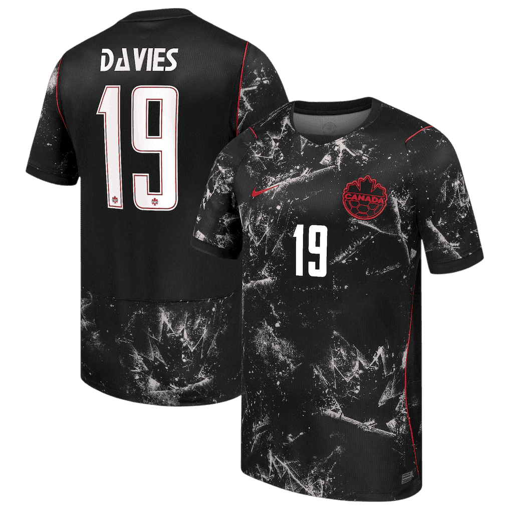 Canada DAVIES #19 Away World Cup 2026 Jersey Black Men's