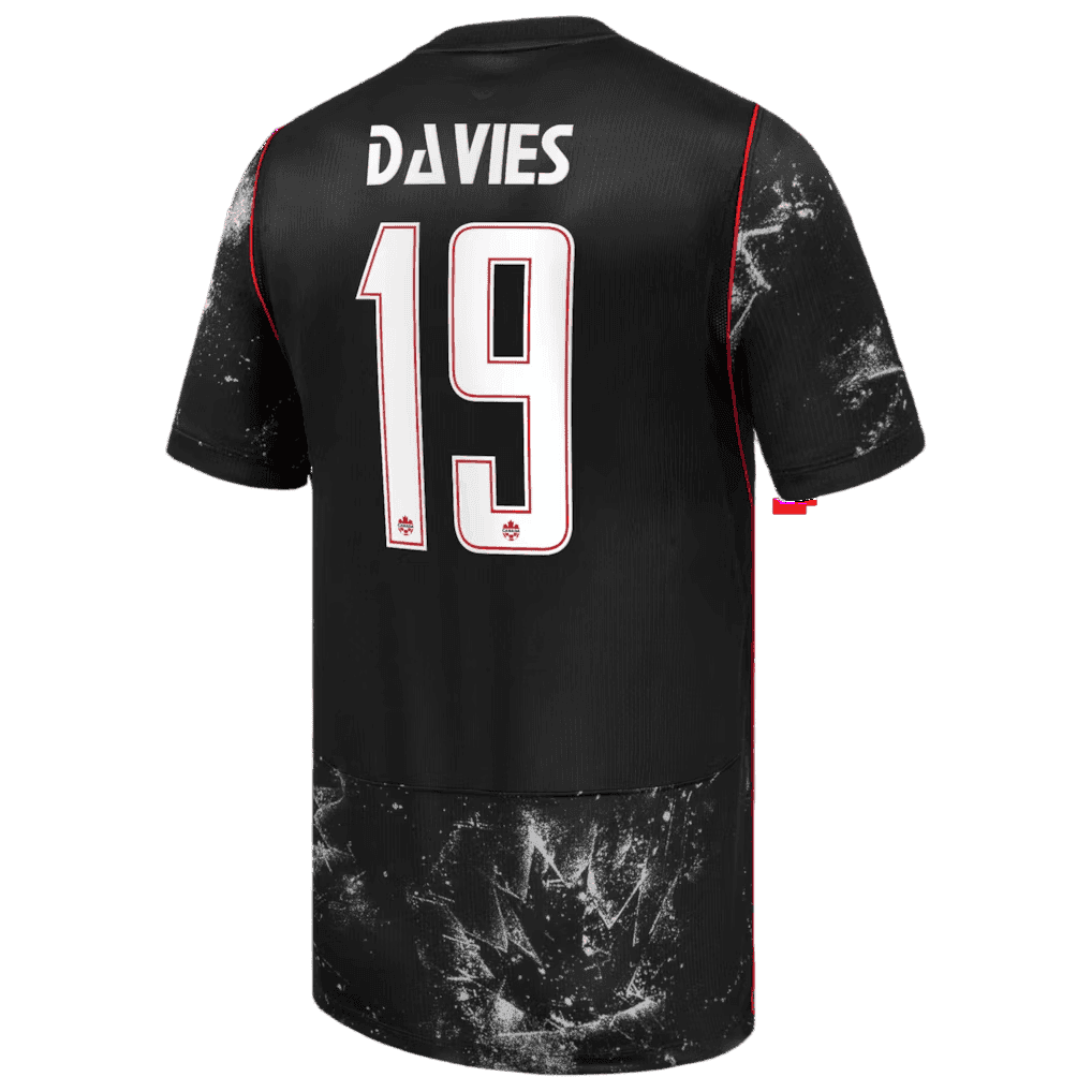 Canada DAVIES #19 Away World Cup 2026 Jersey Black Men's