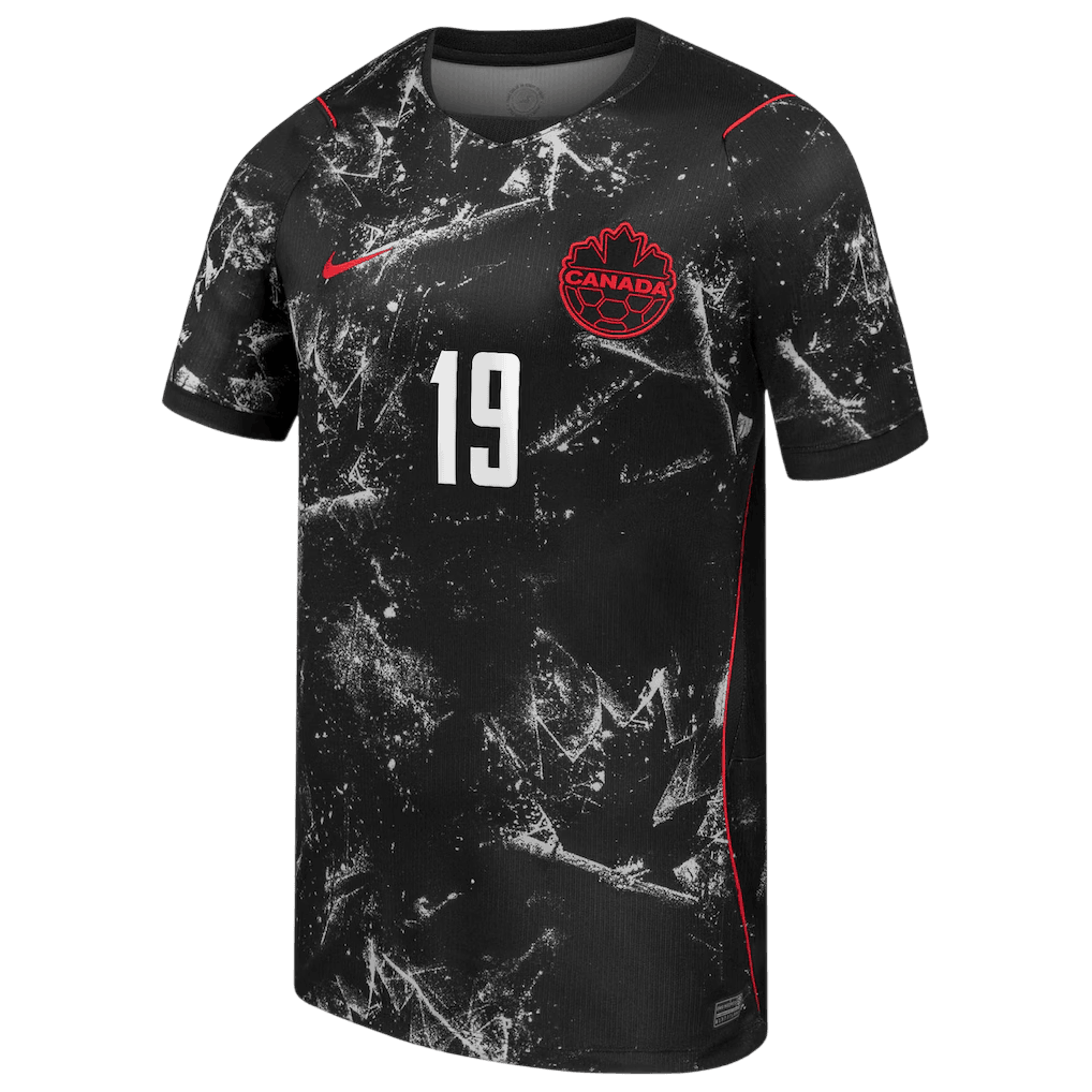 Canada DAVIES #19 Away World Cup 2026 Jersey Black Men's