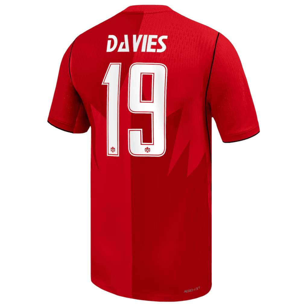 Canada DAVIES #19 Home World Cup 2026 Jersey Red Men's