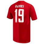 Canada DAVIES #19 Home World Cup 2026 Jersey Red Men's