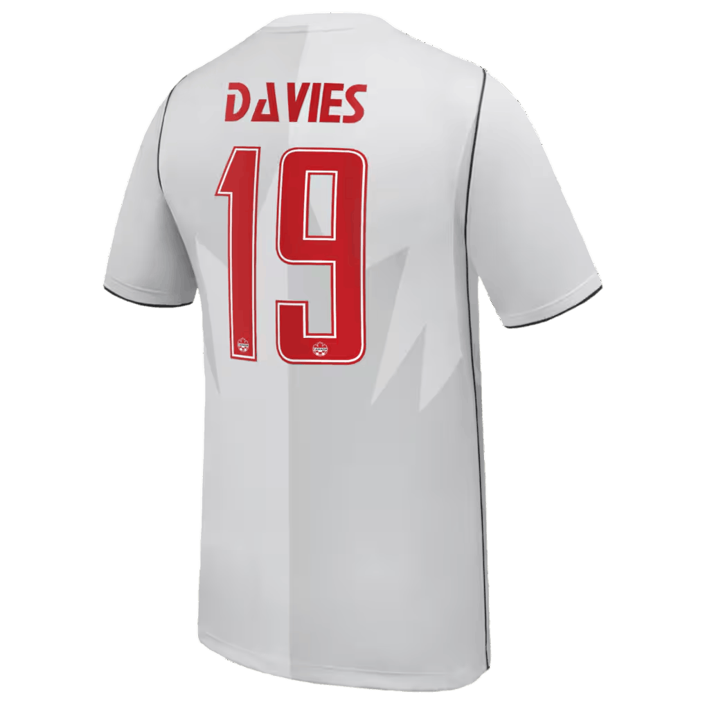 Canada DAVIES #19 Third World Cup 2026 Jersey White Men's