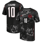 Canada J. DAVID #10 Away World Cup 2026 Jersey Black Men's