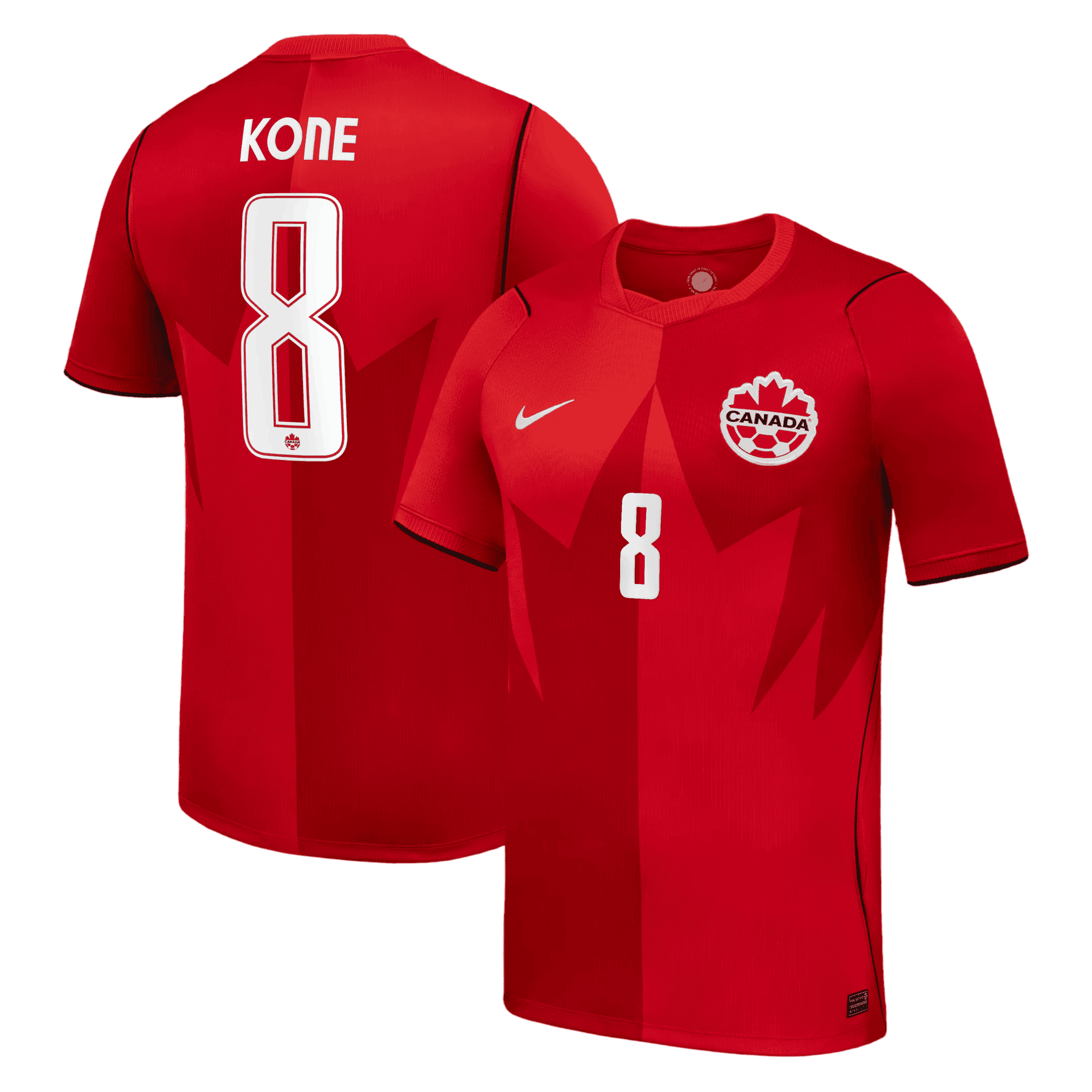 Canada KONE #8 Home World Cup 2026 Jersey Red Men's