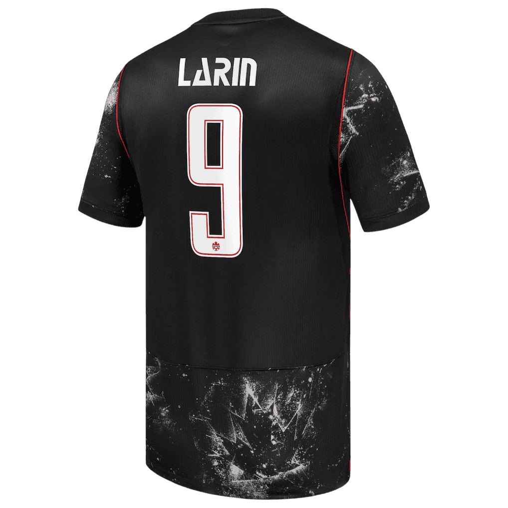 Canada LARIN #9 Away World Cup 2026 Jersey Black Men's
