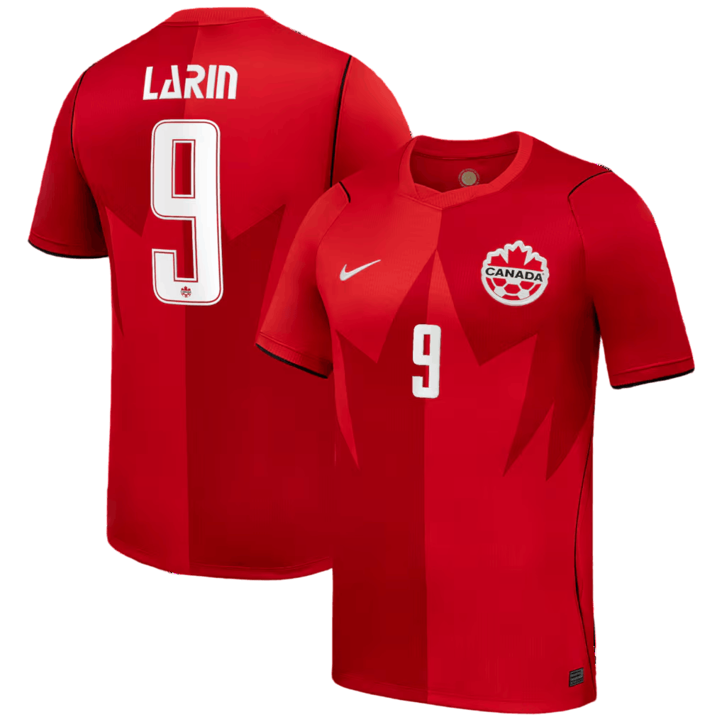 Canada LARIN #9 Home World Cup 2026 Jersey Red Men's