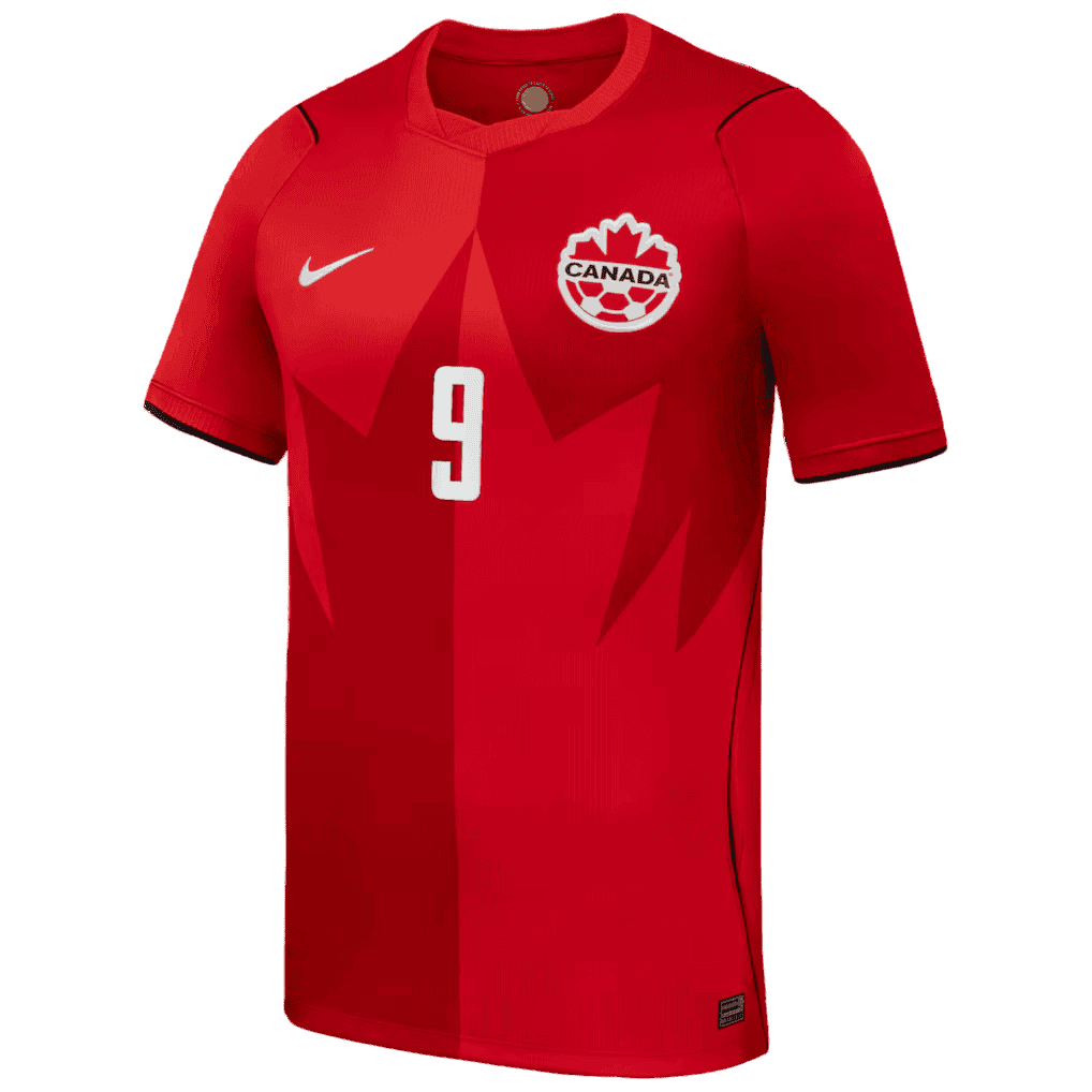 Canada LARIN #9 Home World Cup 2026 Jersey Red Men's