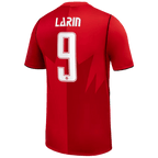 Canada LARIN #9 Home World Cup 2026 Jersey Red Men's