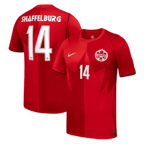 Canada SHAFFELBURG #14 Home World Cup 2026 Jersey Red Men's