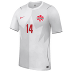 Canada SHAFFELBURG #14 Third World Cup 2026 Jersey White Men's