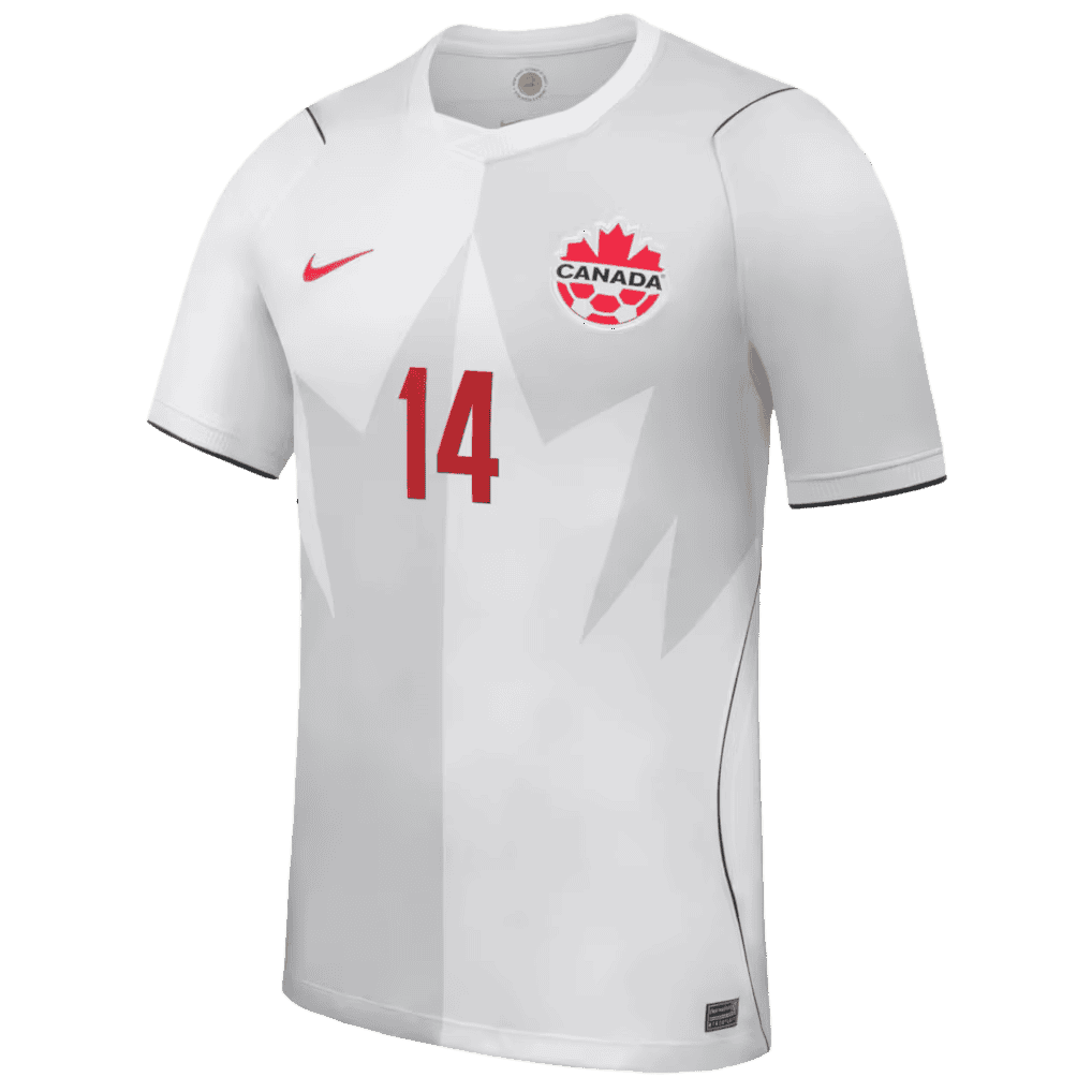 Canada SHAFFELBURG #14 Third World Cup 2026 Jersey White Men's