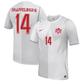 Canada SHAFFELBURG #14 Third World Cup 2026 Jersey White Men's