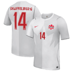 Canada SHAFFELBURG #14 Third World Cup 2026 Jersey White Men's