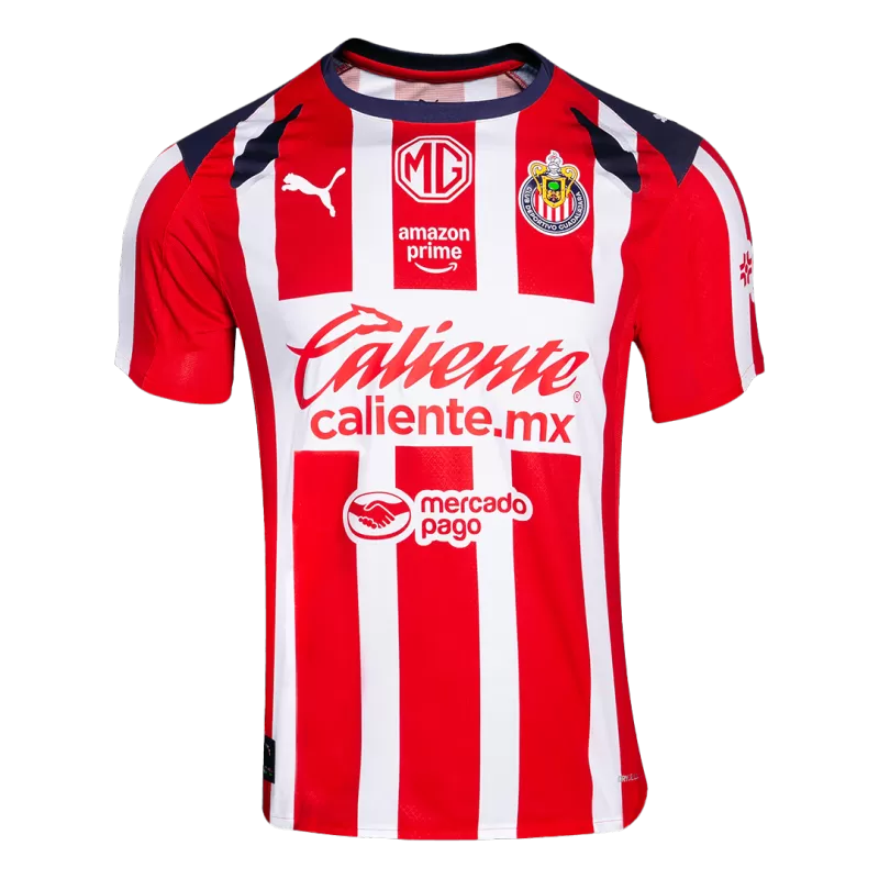 Chivas de Guadalajara Home 2025/26 Jersey White & Red Men's