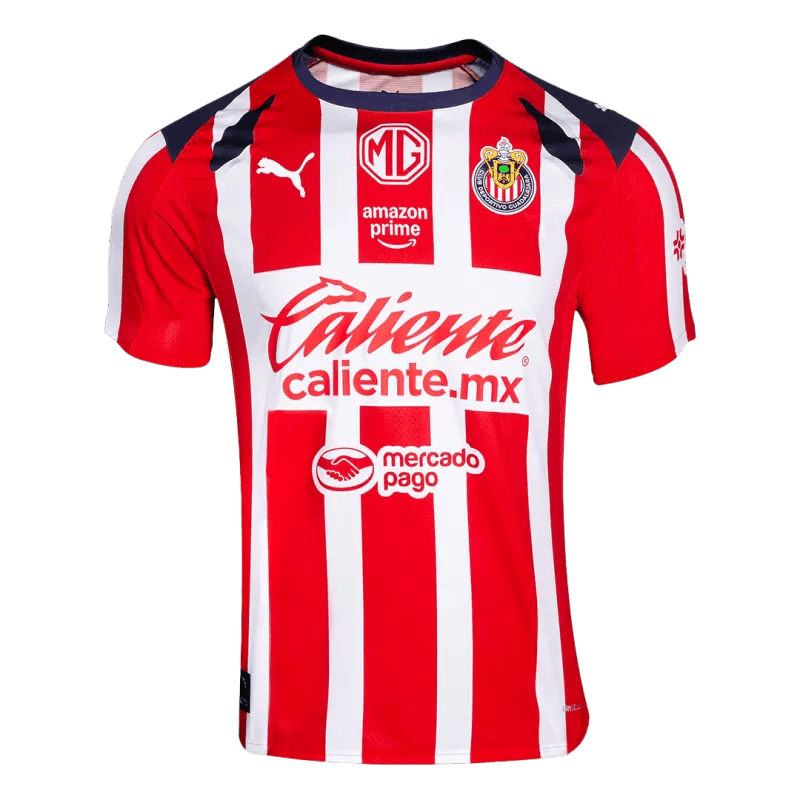 Chivas de Guadalajara Home 2025/26 Jersey White & Red Men's