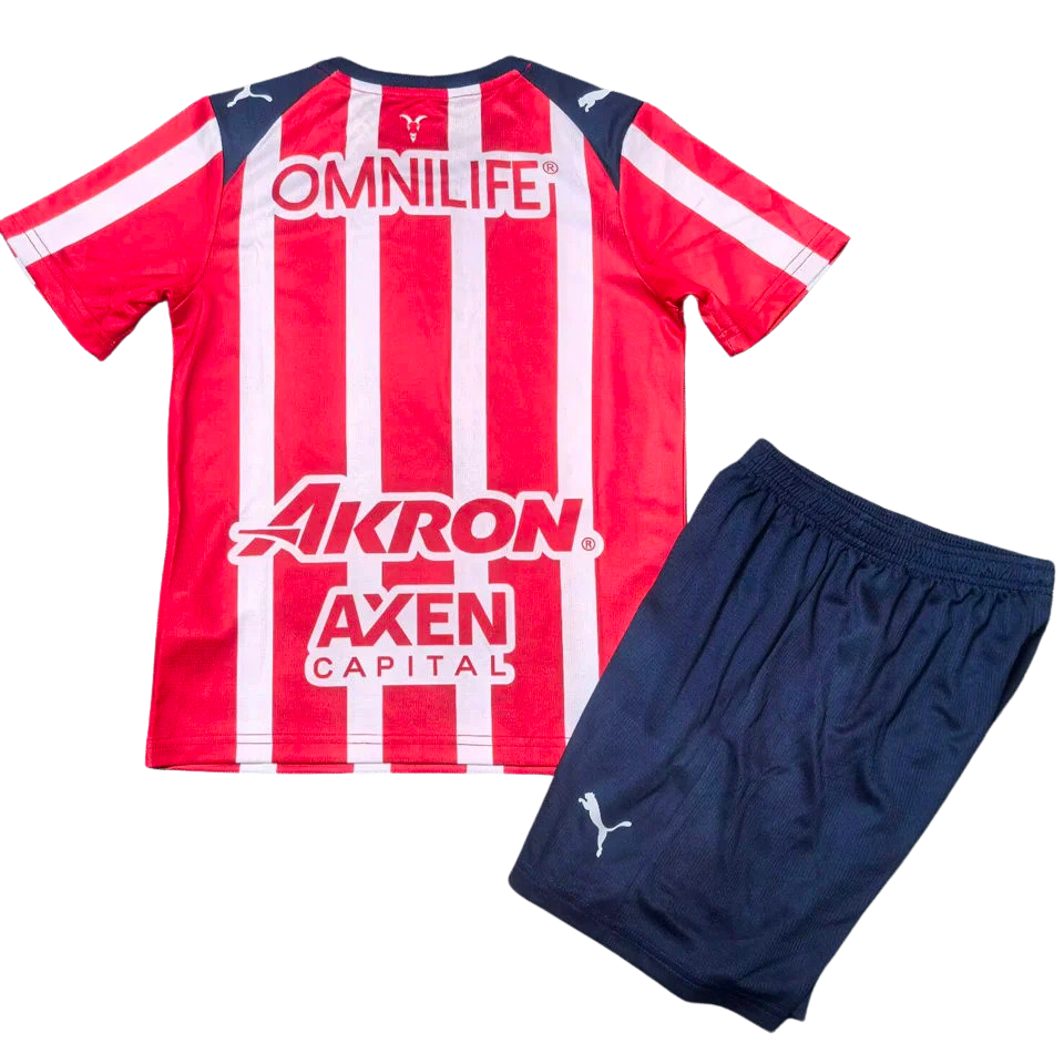 Chivas de Guadalajara Home 2025/26 Kit White & Red Kids
