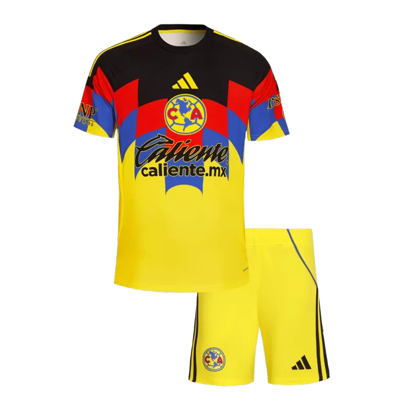Club America Home 2025/26 Kit Yellow Kids