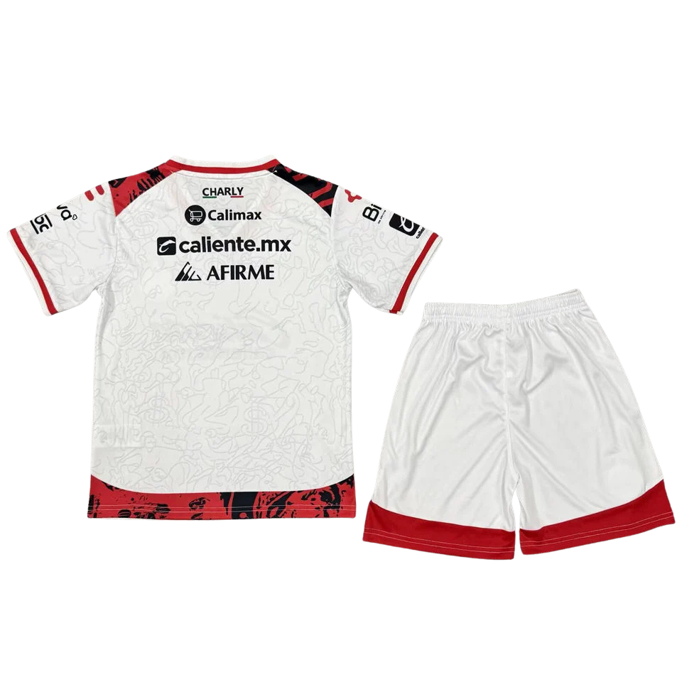 Club Tijuana Away 2025/26 Kit White Kids