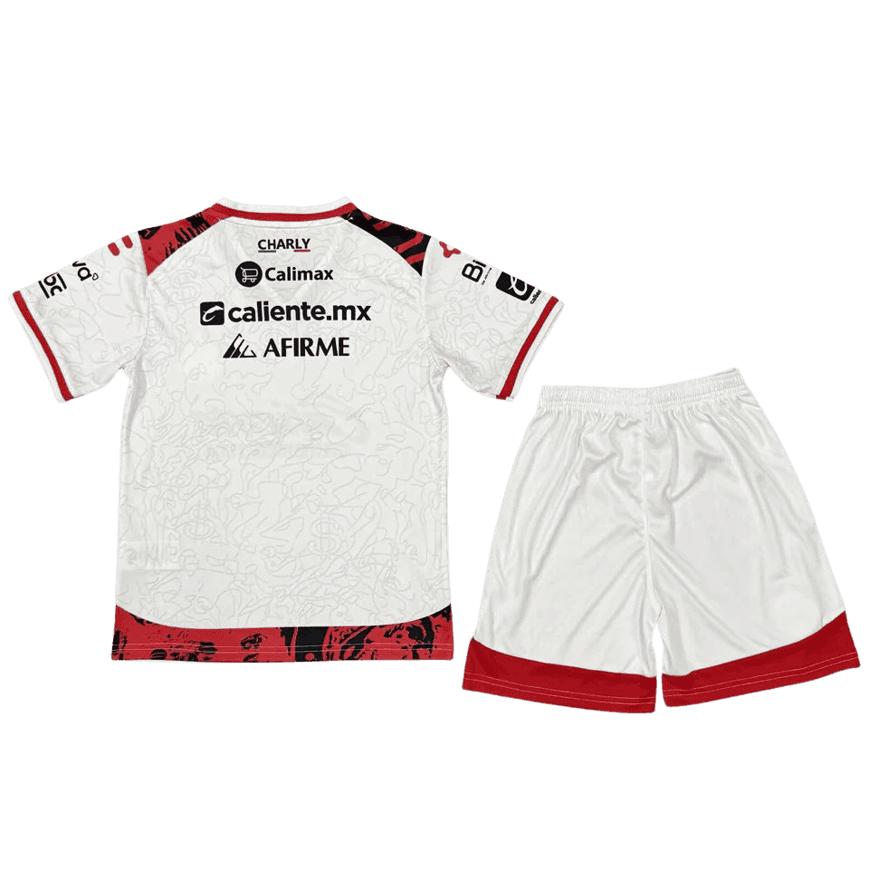 Club Tijuana Away 2025/26 Kit White Kids