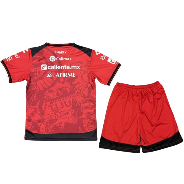 Club Tijuana Home 2025/26 Kit Black & Red Kids