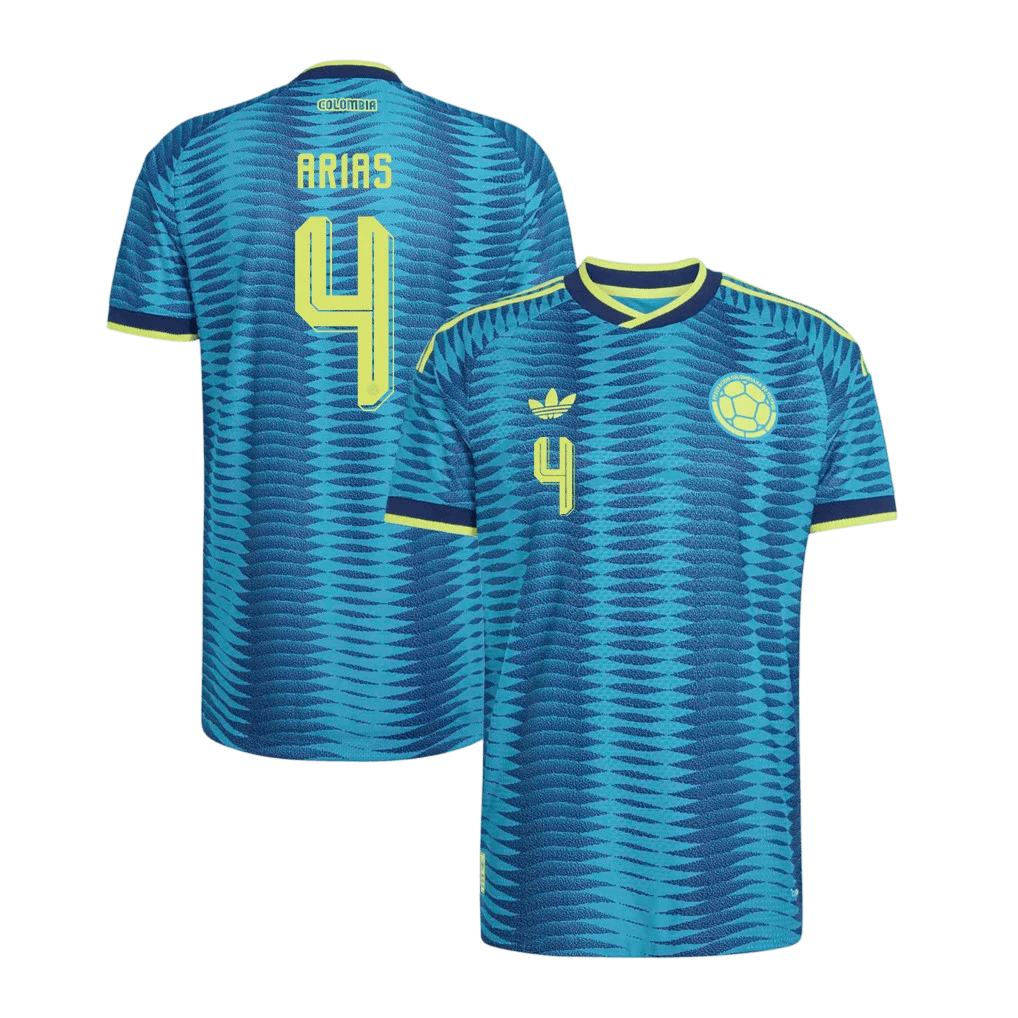 Colombia ARIAS #4 Away World Cup 2026 Jersey Blue Men's