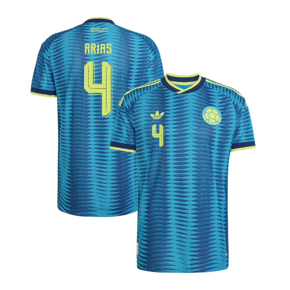 Colombia ARIAS #4 Away World Cup 2026 Jersey Blue Men's