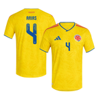 Colombia ARIAS #4 Home World Cup 2026 Jersey Yellow Men's