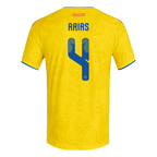 Colombia ARIAS #4 Home World Cup 2026 Jersey Yellow Men's