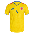 Colombia ARIAS #4 Home World Cup 2026 Jersey Yellow Men's