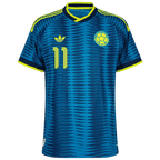 Colombia ASPRILLA #11 Away World Cup 2026 Jersey Player's Version Blue Men's