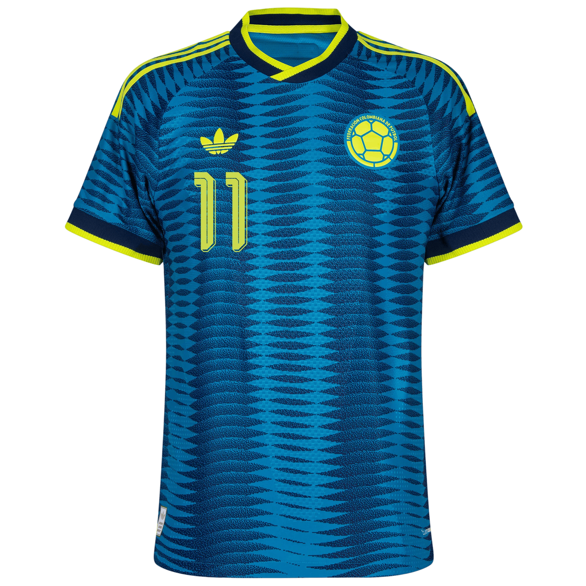 Colombia ASPRILLA #11 Away World Cup 2026 Jersey Player's Version Blue Men's