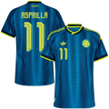 Colombia ASPRILLA #11 Away World Cup 2026 Jersey Player's Version Blue Men's