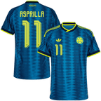 Colombia ASPRILLA #11 Away World Cup 2026 Jersey Player's Version Blue Men's