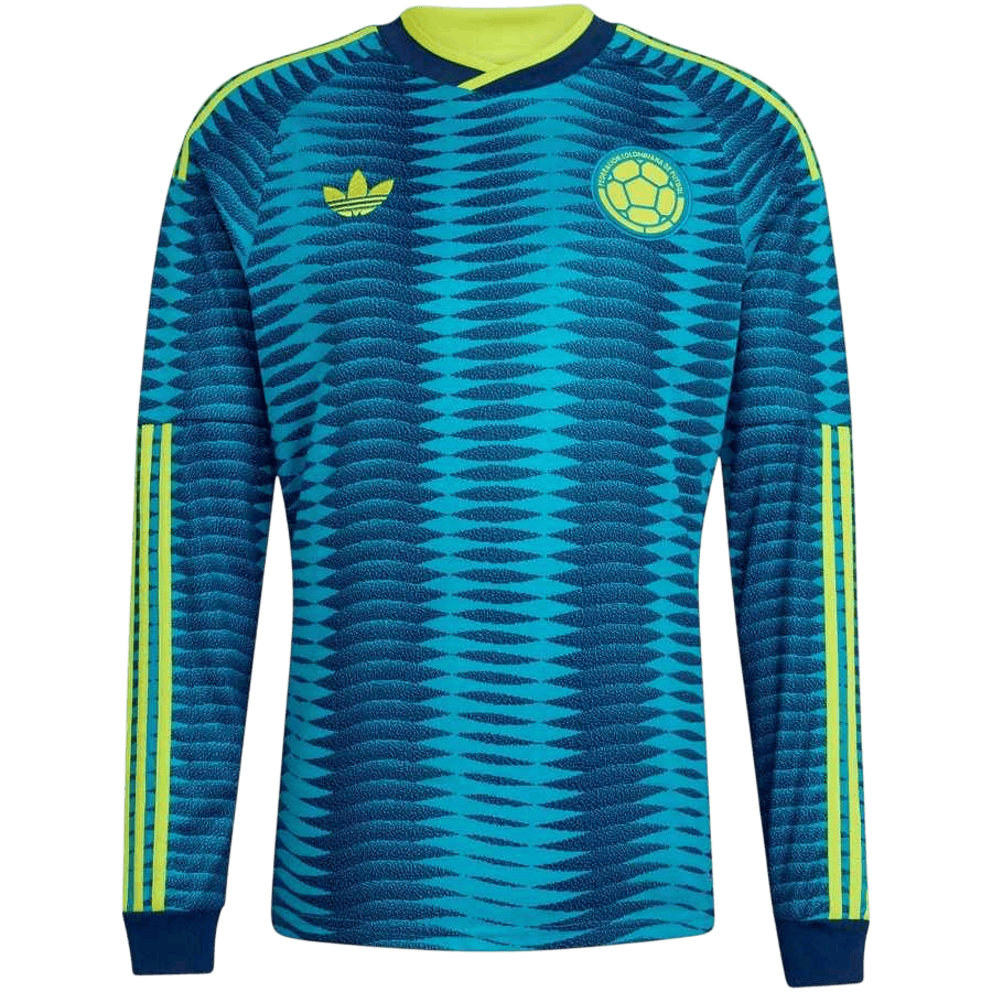 Colombia Away World Cup 2026 Long Sleeve Jersey Blue Men's