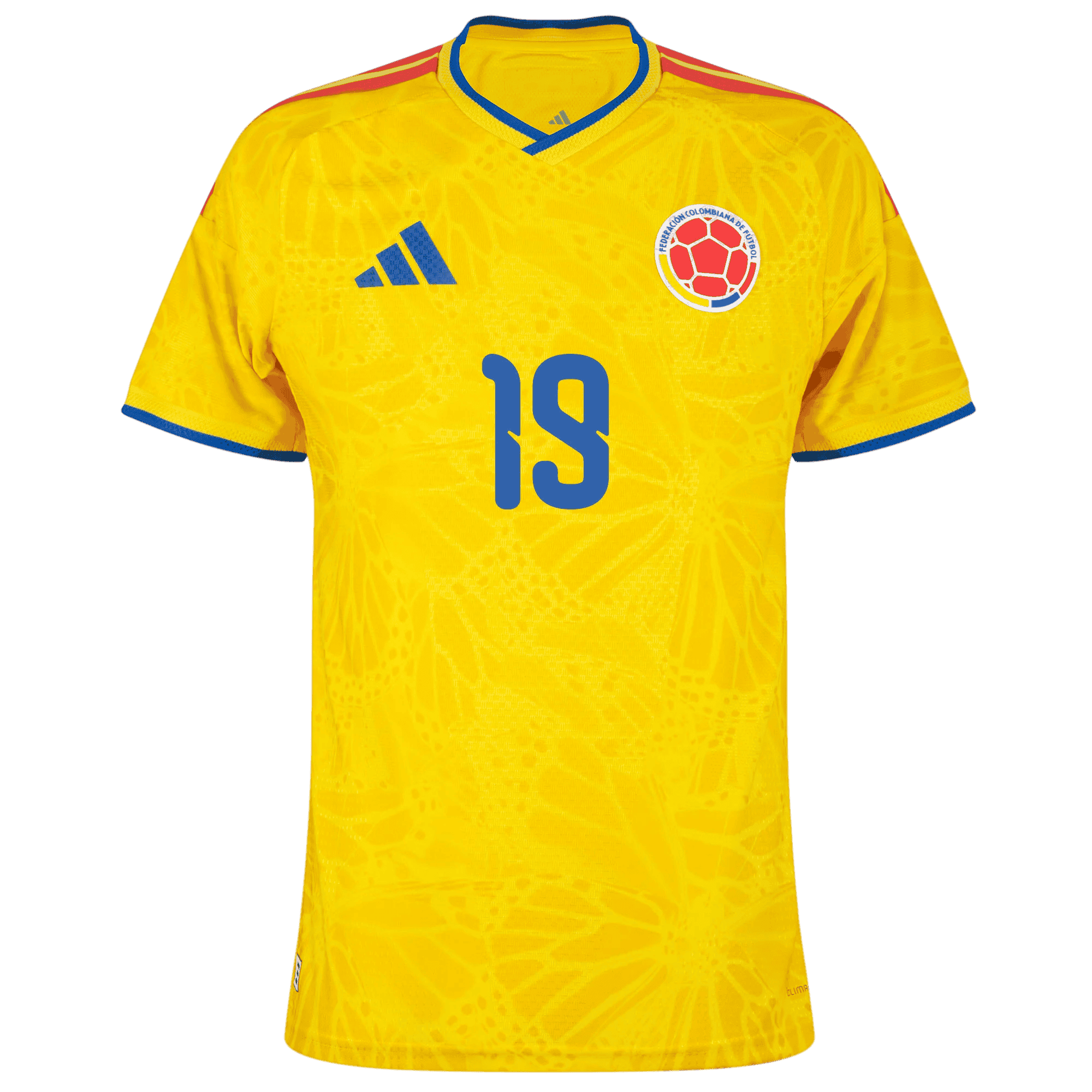 Colombia BORRE #19 Home World Cup 2026 Jersey Player's Version Yellow Men's